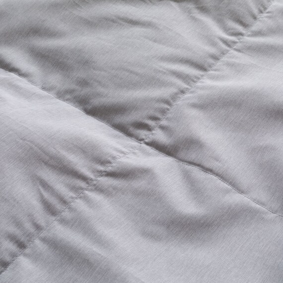 つぶ綿入りダウンケット シングル(グレー K2605 S) 5枚目画像