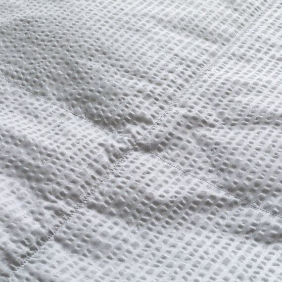 つぶ綿入りダウンケット シングル(グレー K2605 S) 6枚目画像