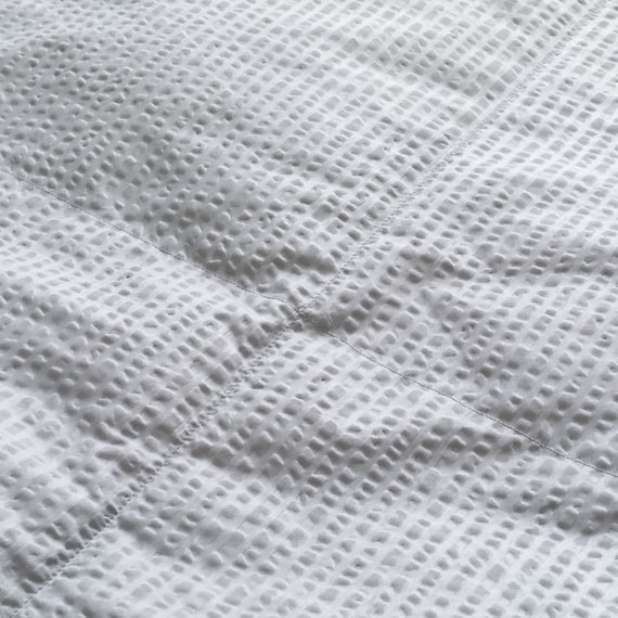 つぶ綿入りダウンケット シングル(グレー K2605 S) 6枚目画像