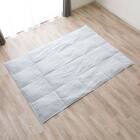 冷感リバーシブル つぶ綿入りダウンケット シングル(K2607 S) 4枚目画像