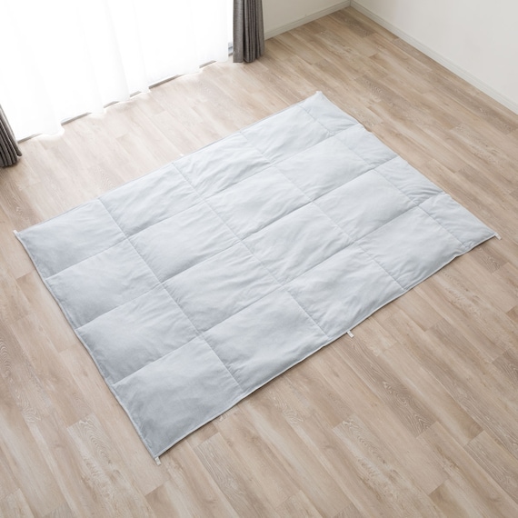 冷感リバーシブル つぶ綿入りダウンケット シングル(K2607 S) 4枚目画像