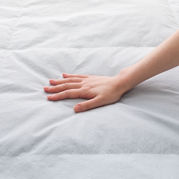 冷感リバーシブル つぶ綿入りダウンケット シングル(K2607 S) 9枚目画像