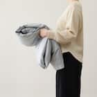 冷感リバーシブル つぶ綿入りダウンケット シングル(K2607 S) 11枚目画像