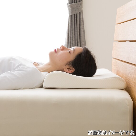 頭と首にフィットする波型低反発まくら(P2533) 4枚目画像