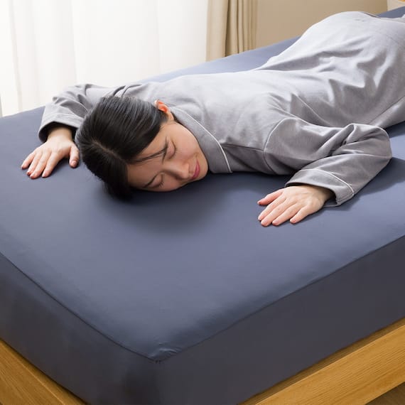 マルチすっぽりシーツ シングル(Nミラク01 ネイビー S) 3枚目画像