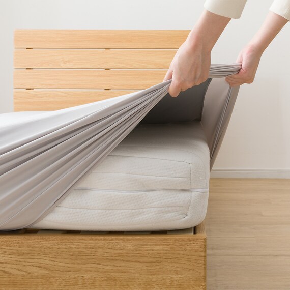 マルチすっぽりシーツ シングル(Nミラク02 グレー S) 7枚目画像