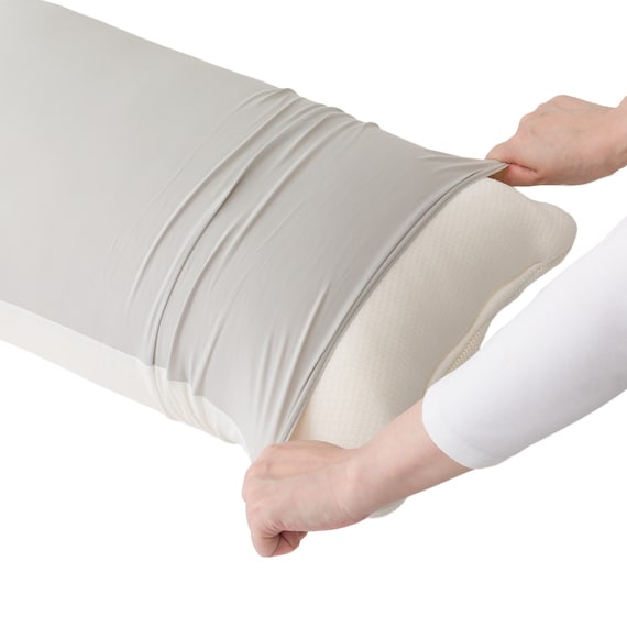 もちもちまくらカバー グレー(Nクール グレー P2537) 10枚目画像