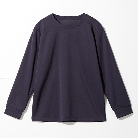 MENS 着るだけで疲労回復リカバリーウェア 長袖Tシャツ(Nミラク ネイビー M) 3枚目画像