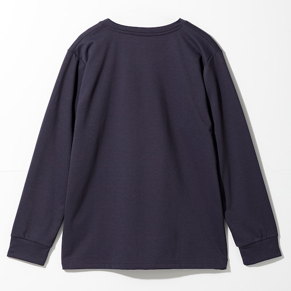 MENS 着るだけで疲労回復リカバリーウェア 長袖Tシャツ(Nミラク ネイビー M) 4枚目画像