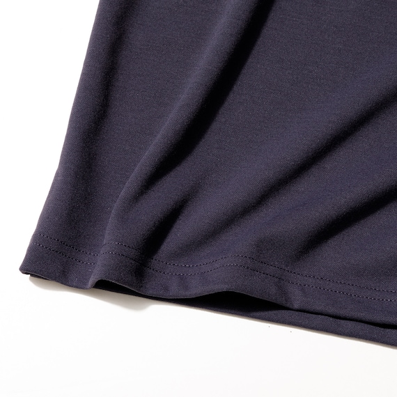 MENS 着るだけで疲労回復リカバリーウェア 長袖Tシャツ(Nミラク ネイビー M) 6枚目画像