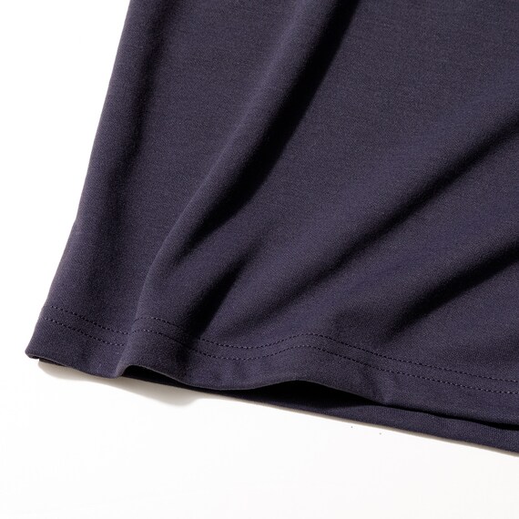 MENS 着るだけで疲労回復リカバリーウェア 長袖Tシャツ(Nミラク ネイビー LL) 6枚目画像