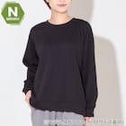 WOMENS 着るだけで疲労回復リカバリーウェア 長袖Tシャツ(Nミラク ブラック M) 1枚目画像