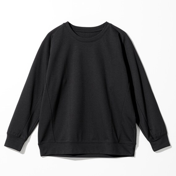 WOMENS 着るだけで疲労回復リカバリーウェア 長袖Tシャツ(Nミラク ブラック M) 3枚目画像