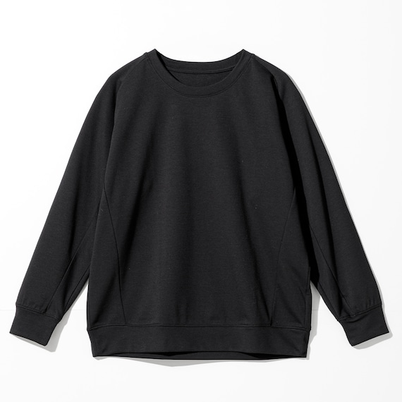 WOMENS 着るだけで疲労回復リカバリーウェア 長袖Tシャツ(Nミラク ブラック M) 3枚目画像