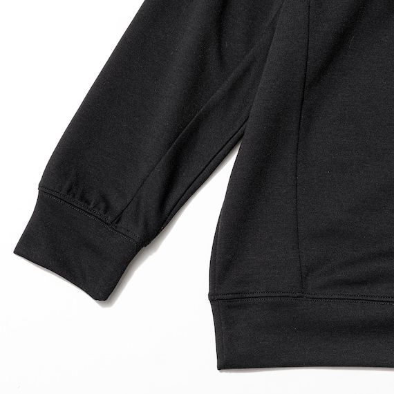 WOMENS 着るだけで疲労回復リカバリーウェア 長袖Tシャツ(Nミラク ブラック M) 6枚目画像