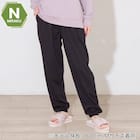 WOMENS 着るだけで疲労回復リカバリーウェア ルームパンツ ロング丈(Nミラク ブラック LL) 1枚目画像