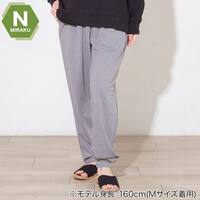 WOMENS 着るだけで疲労回復リカバリーウェア ルームパンツ ロング丈(Nミラク グレー M)