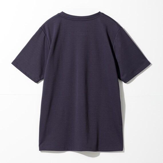 MENS 着るだけで疲労回復リカバリーウェア 半袖Tシャツ(Nミラク ネイビー L) 4枚目画像