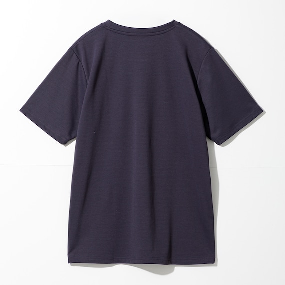 MENS 着るだけで疲労回復リカバリーウェア 半袖Tシャツ(Nミラク ネイビー L) 4枚目画像