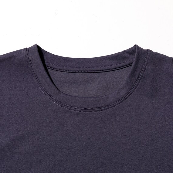 MENS 着るだけで疲労回復リカバリーウェア 半袖Tシャツ(Nミラク ネイビー L) 5枚目画像