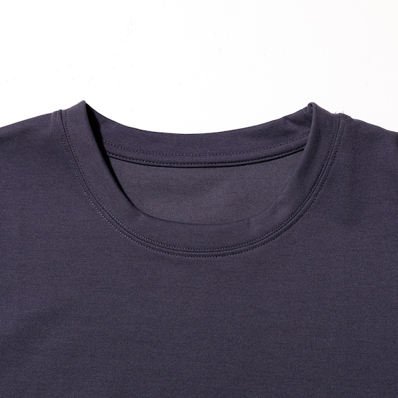 MENS 着るだけで疲労回復リカバリーウェア 半袖Tシャツ(Nミラク ネイビー L) 5枚目画像