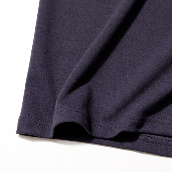 MENS 着るだけで疲労回復リカバリーウェア 半袖Tシャツ(Nミラク ネイビー L) 6枚目画像