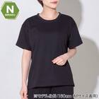 WOMENS 着るだけで疲労回復リカバリーウェア 半袖Tシャツ(Nミラク ブラック L) 1枚目画像