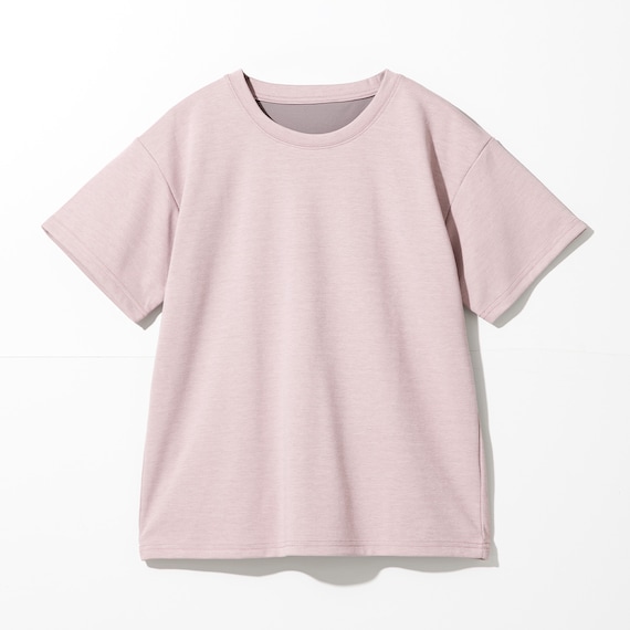 WOMENS 着るだけで疲労回復リカバリーウェア 半袖Tシャツ(Nミラク ローズ LL) 3枚目画像