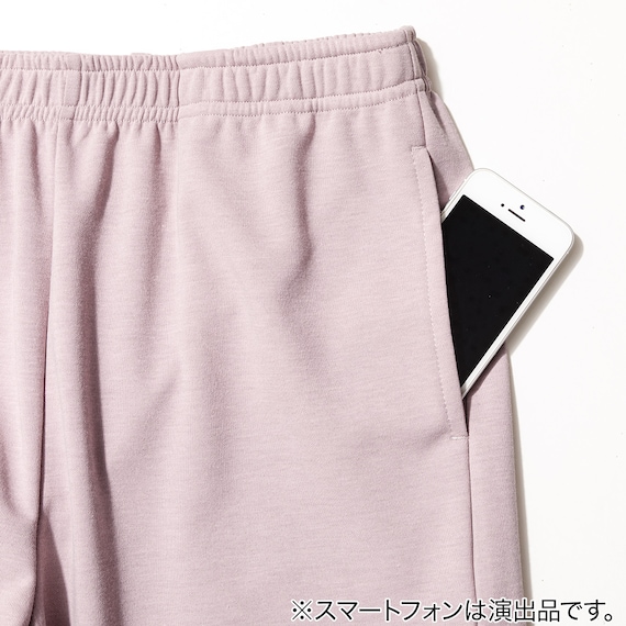 WOMENS 着るだけで疲労回復リカバリーウェア ルームパンツ ハーフ丈(Nミラク ローズ M) 5枚目画像