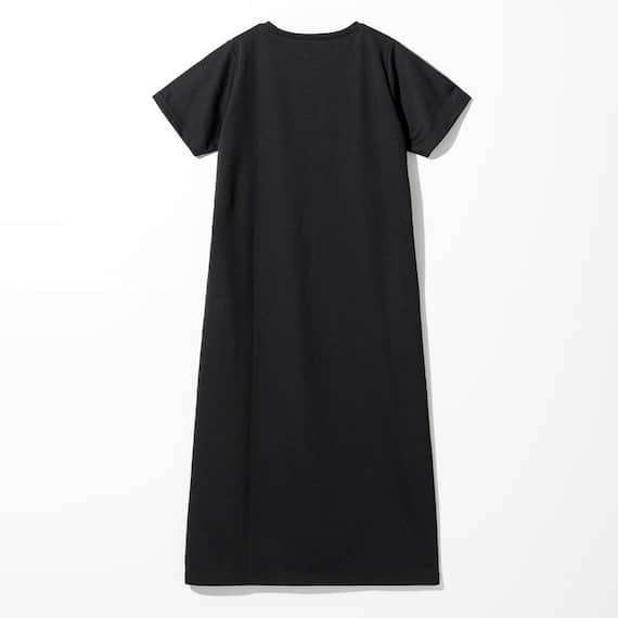 WOMENS 着るだけで疲労回復リカバリーウェア ワンピース(Nミラク ブラック M-L) 4枚目画像