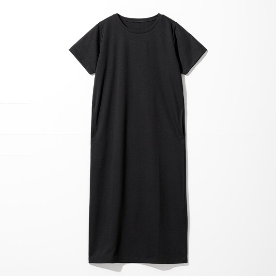 WOMENS 着るだけで疲労回復リカバリーウェア ワンピース(Nミラク ブラック L-LL) 3枚目画像