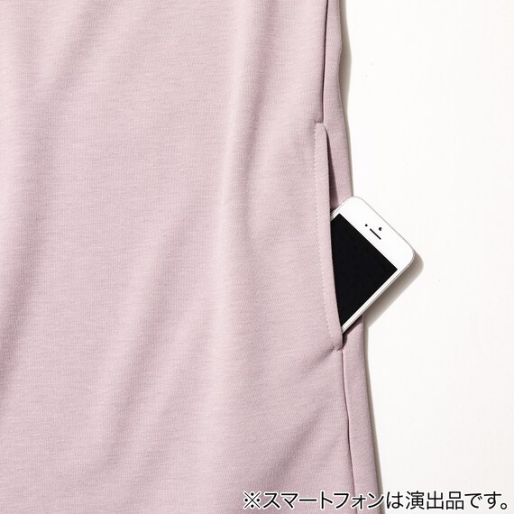 WOMENS 着るだけで疲労回復リカバリーウェア ワンピース(Nミラク ローズ M-L) 7枚目画像