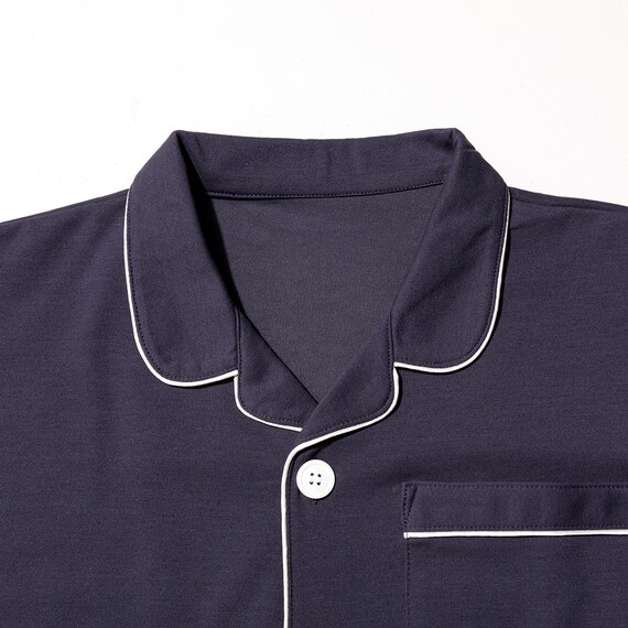 MENS 着るだけで疲労回復リカバリーウェア テーラーパジャマ(Nミラク ネイビー L) 5枚目画像