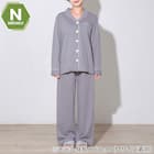 WOMENS 着るだけで疲労回復リカバリーウェア テーラーパジャマ(Nミラク グレー M) 1枚目画像
