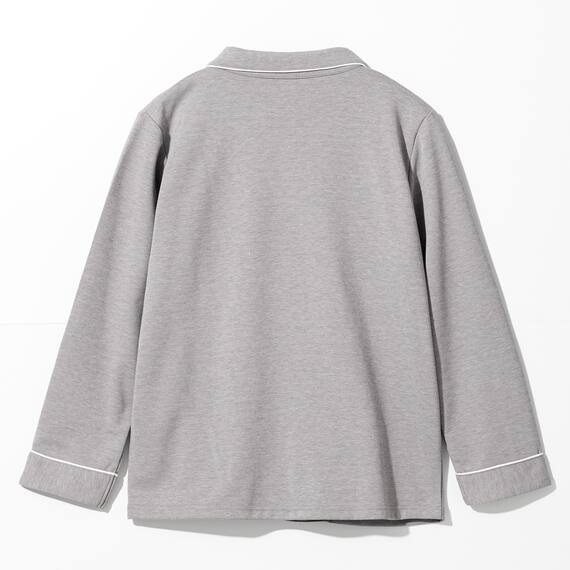 WOMENS 着るだけで疲労回復リカバリーウェア テーラーパジャマ(Nミラク グレー M) 4枚目画像