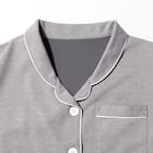 WOMENS 着るだけで疲労回復リカバリーウェア テーラーパジャマ(Nミラク グレー M) 5枚目画像