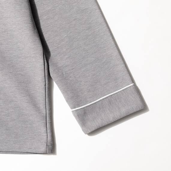 WOMENS 着るだけで疲労回復リカバリーウェア テーラーパジャマ(Nミラク グレー M) 7枚目画像