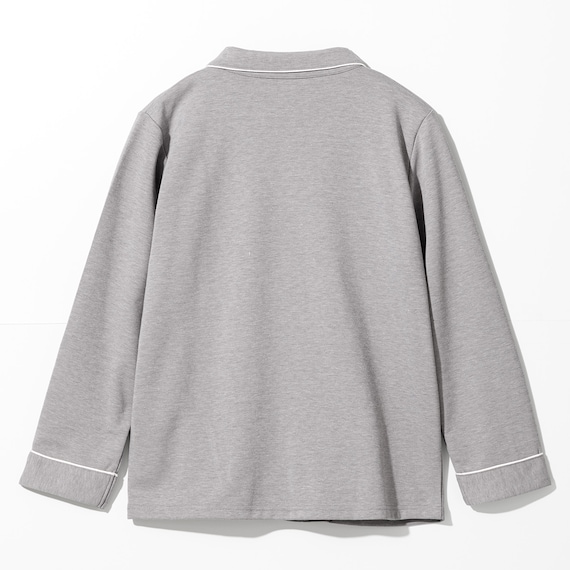 WOMENS 着るだけで疲労回復リカバリーウェア テーラーパジャマ(Nミラク グレー L) 4枚目画像