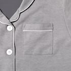 WOMENS 着るだけで疲労回復リカバリーウェア テーラーパジャマ(Nミラク グレー L) 6枚目画像