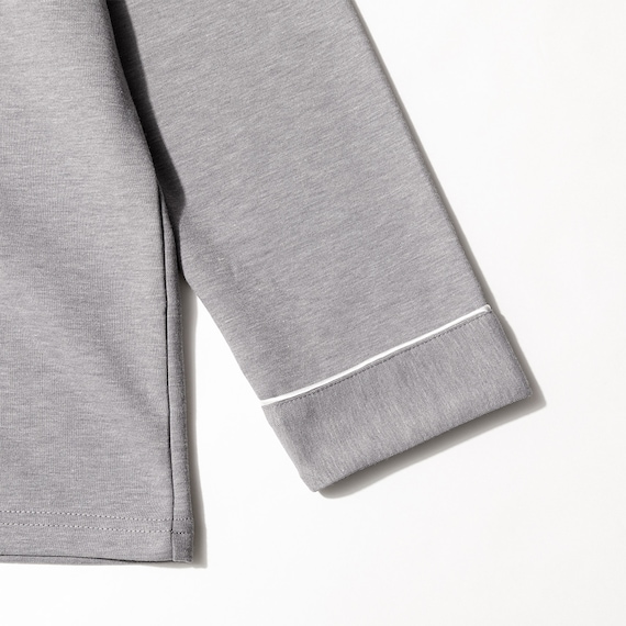 WOMENS 着るだけで疲労回復リカバリーウェア テーラーパジャマ(Nミラク グレー L) 7枚目画像