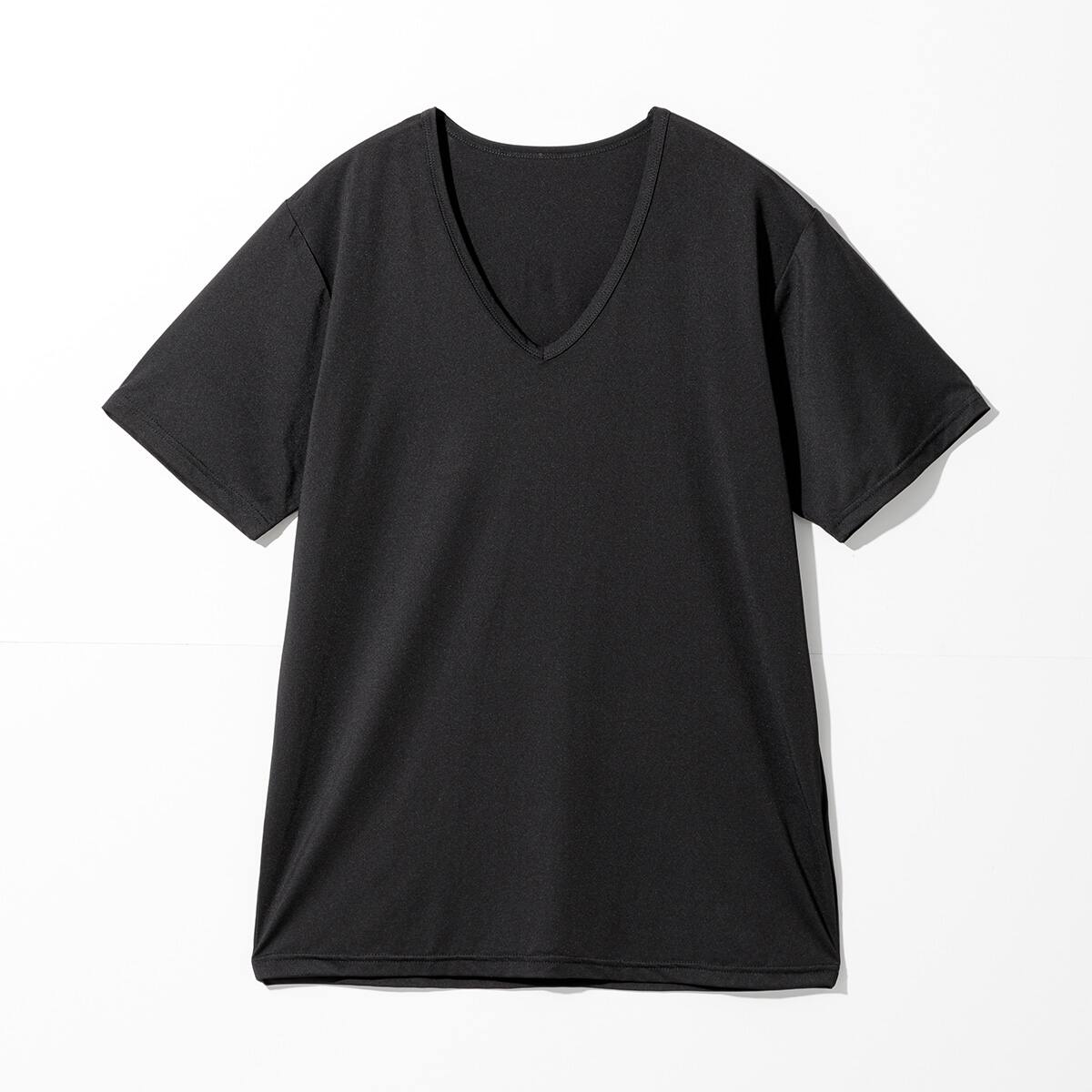 MENS 着るだけで疲労回復リカバリーウェア VネックTシャツ(NミラクDRY