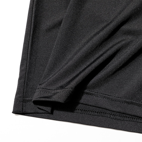 MENS 着るだけで疲労回復リカバリーウェア VネックTシャツ(NミラクDRY ブラック L) 6枚目画像