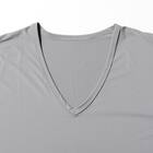 MENS 着るだけで疲労回復リカバリーウェア VネックTシャツ(NミラクDRY グレー LL) 4枚目画像