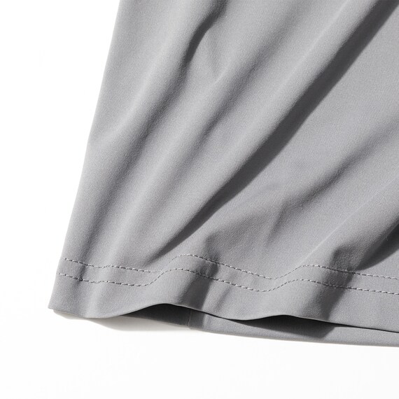 MENS 着るだけで疲労回復リカバリーウェア VネックTシャツ(NミラクDRY グレー LL) 5枚目画像