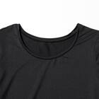 WOMENS 着るだけで疲労回復リカバリーウェア UネックTシャツ(NミラクDRY ブラック L) 5枚目画像