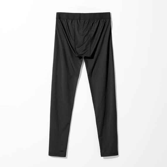 MENS 着るだけで疲労回復リカバリーウェア レギンス 10分丈(NミラクDRY ブラック M-L) 4枚目画像