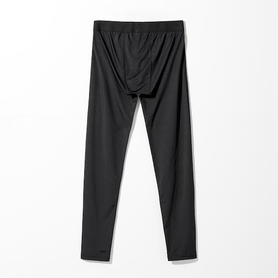 MENS 着るだけで疲労回復リカバリーウェア レギンス 10分丈(NミラクDRY ブラック M-L) 4枚目画像