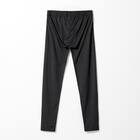 MENS 着るだけで疲労回復リカバリーウェア レギンス 10分丈(NミラクDRY ブラック L-LL) 4枚目画像