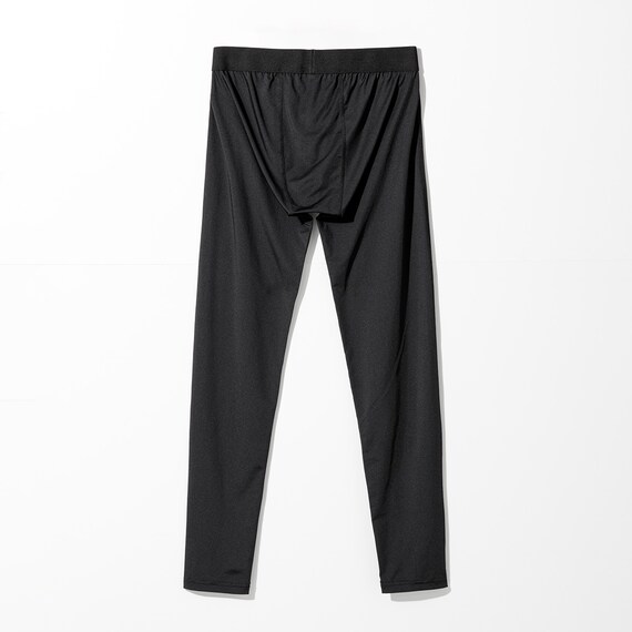 MENS 着るだけで疲労回復リカバリーウェア レギンス 10分丈(NミラクDRY ブラック L-LL) 4枚目画像