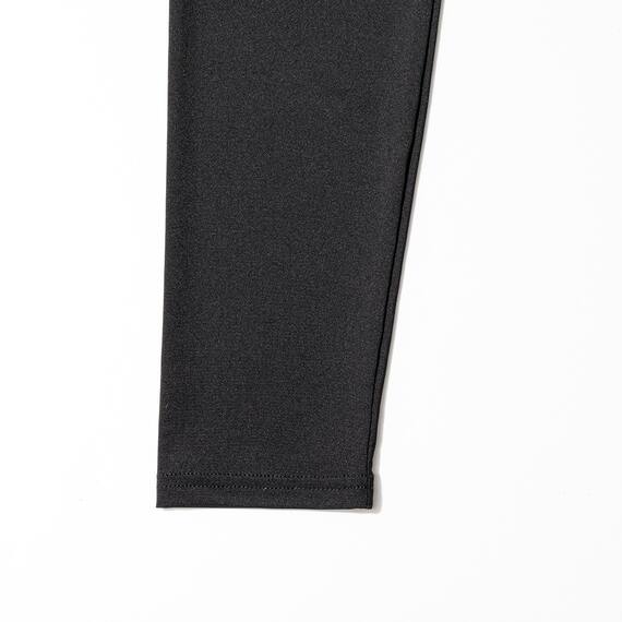 WOMENS 着るだけで疲労回復リカバリーウェア レギンス 10分丈(NミラクDRY ブラック M-L) 6枚目画像